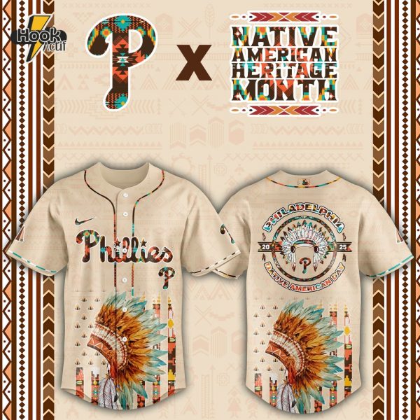 Philadelphia Phillies MLB Native American Day Jersey 2025