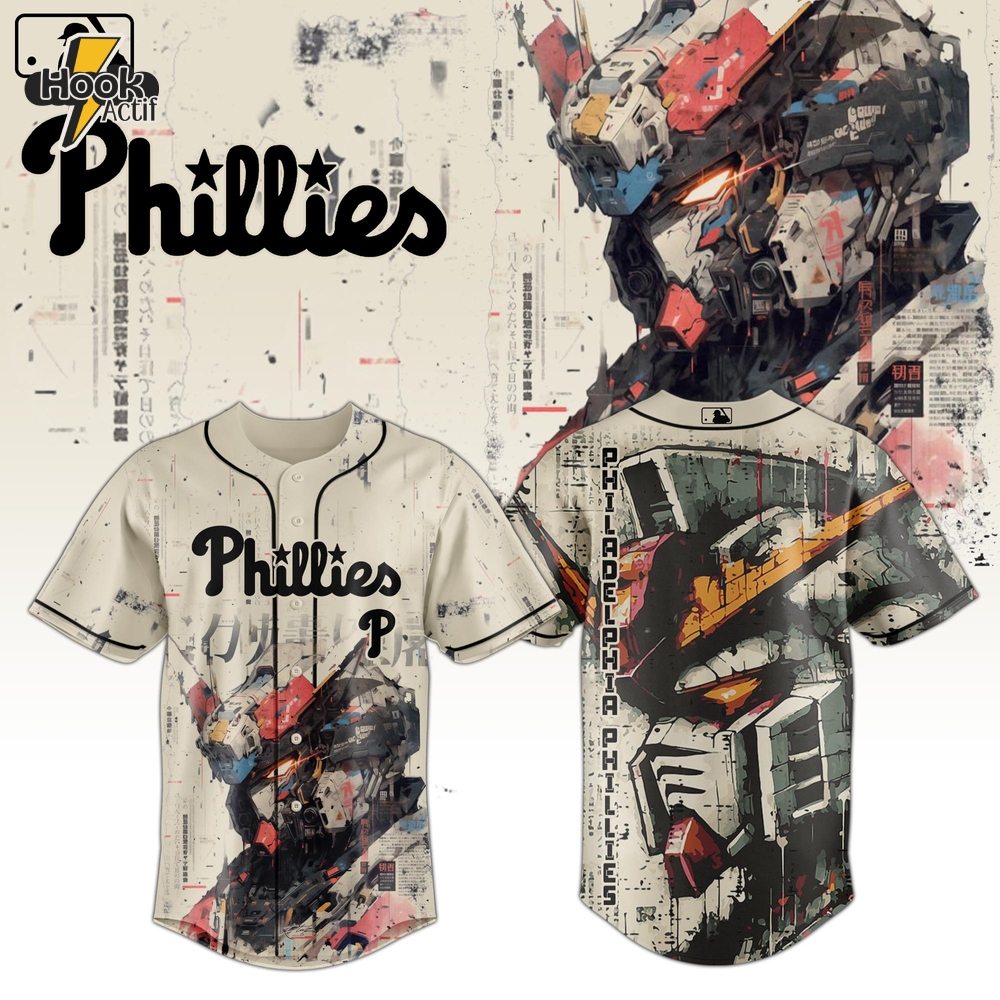 Philadelphia Phillies MLB x Gundam Robot 2025 Limited Jersey Philadelphia Phillies MLB x Gundam Robot 2025 Limited Jersey
