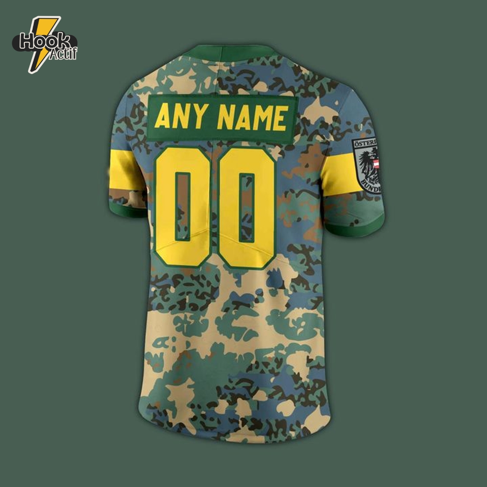 Salzburg Ducks Salute to Service Personalized Football Jersey 2025 Salzburg Ducks Salute to Service Personalized Football Jersey 2025