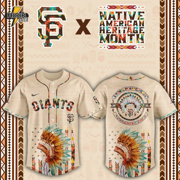 San Francisco Giants MLB Native American Day Jersey 2025