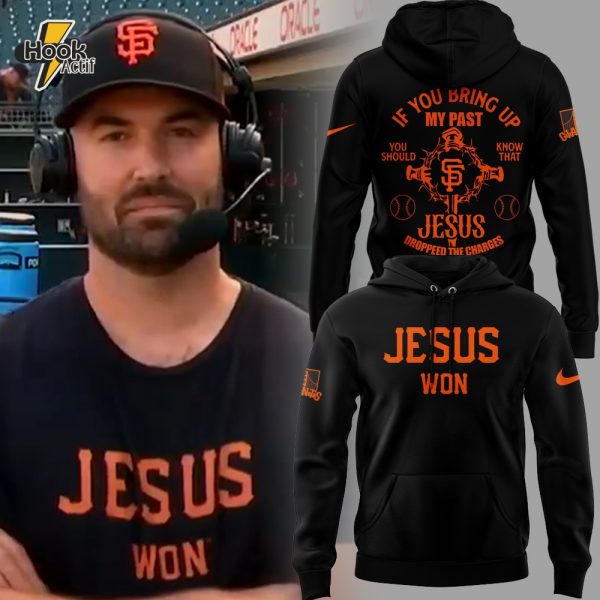 San Francisco Giants x JESUS WON Special Black Hoodie