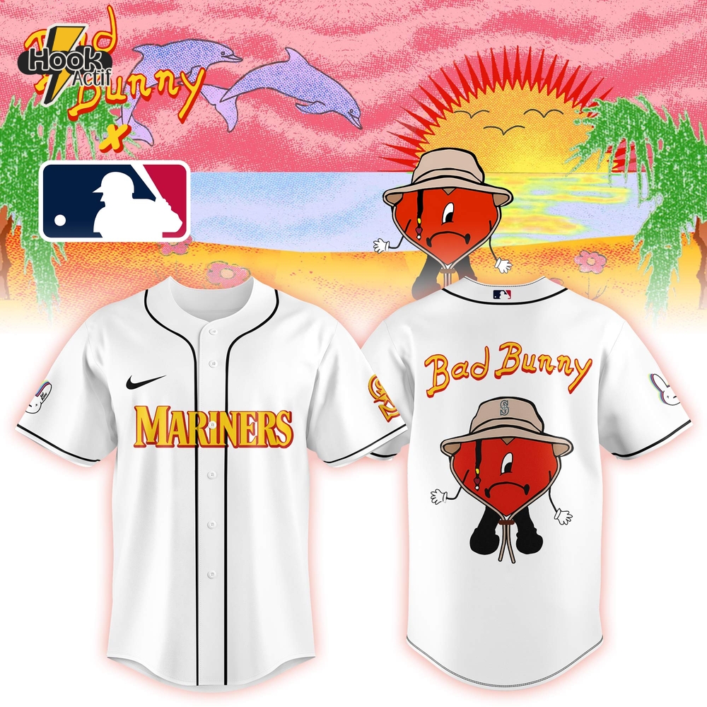 Seattle Mariners x Bad Bunny Colab 2025 Limited Editon Baseball Jersey Seattle Mariners x Bad Bunny Colab 2025 Limited Editon Baseball Jersey