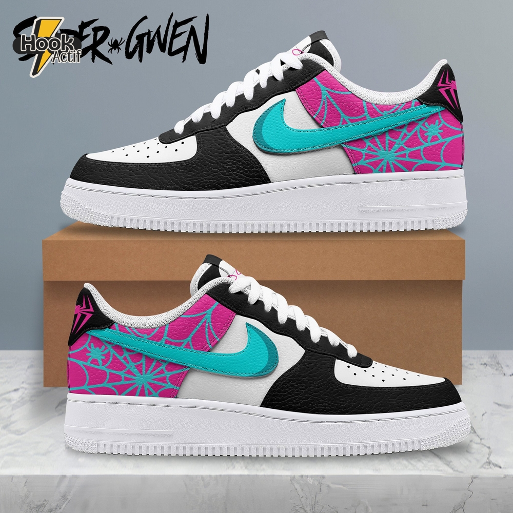 Spiderman Spider-Gwen Air Force 1 Sneaker Spiderman Spider-Gwen Air Force 1 Sneaker