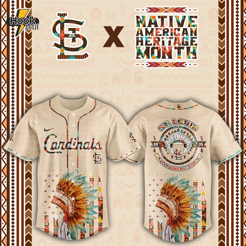 St. Louis Cardinals MLB Native American Day Jersey 2025 St. Louis Cardinals MLB Native American Day Jersey 2025