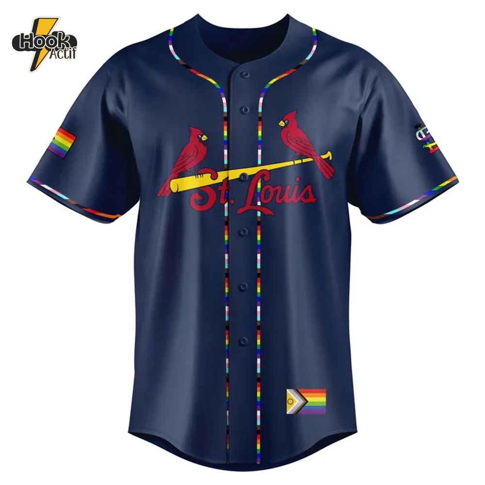 St. Louis Cardinals Pride Night Personalized Baseball Jersey St. Louis Cardinals Pride Night Personalized Baseball Jersey
