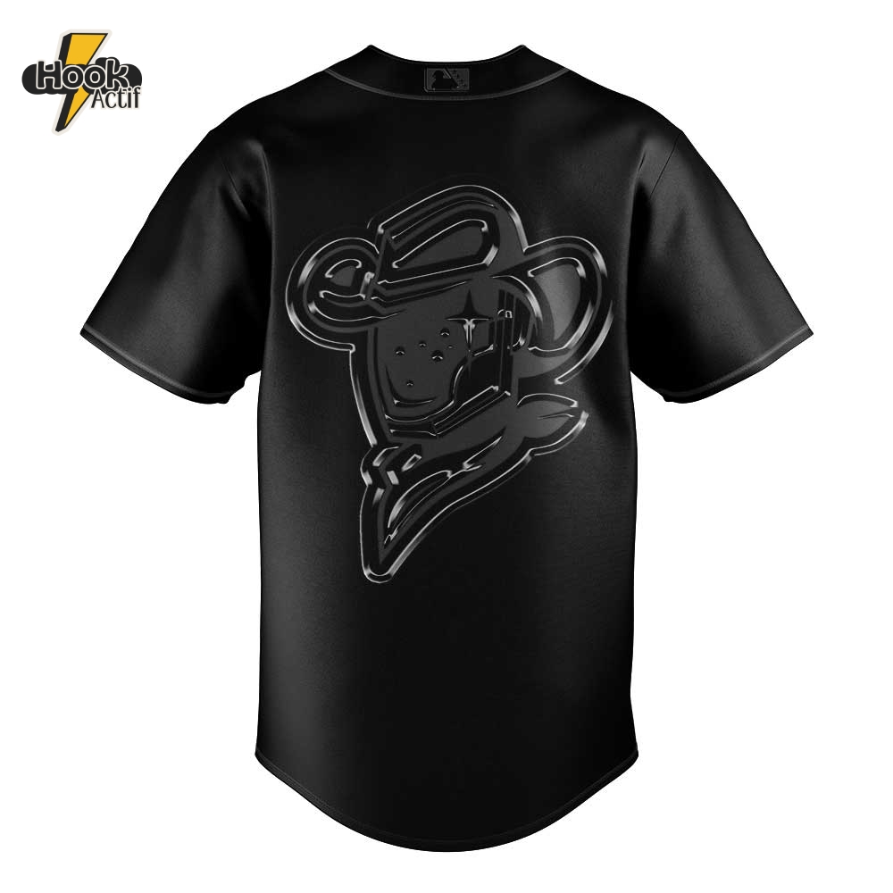 Sugar Land Space Cowboys Back in Black Premium Baseball Jersey Sugar Land Space Cowboys Back in Black Premium Baseball Jersey