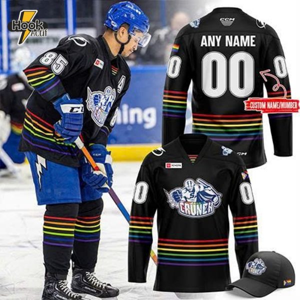 Syracuse Crunch Pride Month 2025 Personalized Hockey Jersey