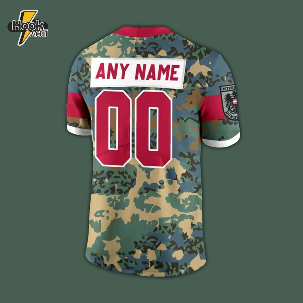 Telfs Patriots Salute to Service Personalized Football Jersey 2025 Telfs Patriots Salute to Service Personalized Football Jersey 2025