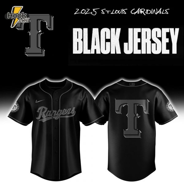 Texas Rangers "Back to Black" Special Baseball Jersey