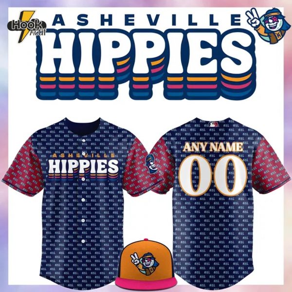 The Asheville Tourists Hippies Personalized Baseball Jersey