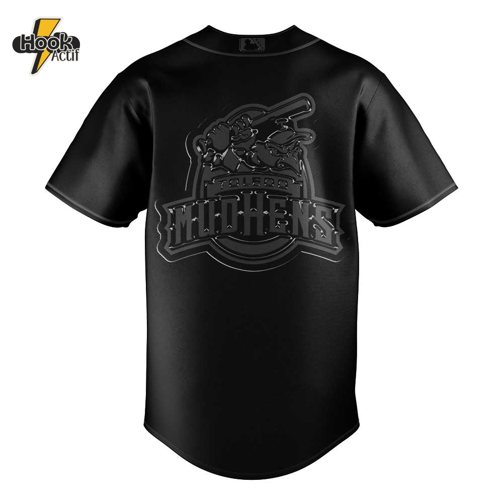 Toledo Mud Hens Back in Black Premium Baseball Jersey Toledo Mud Hens Back in Black Premium Baseball Jersey