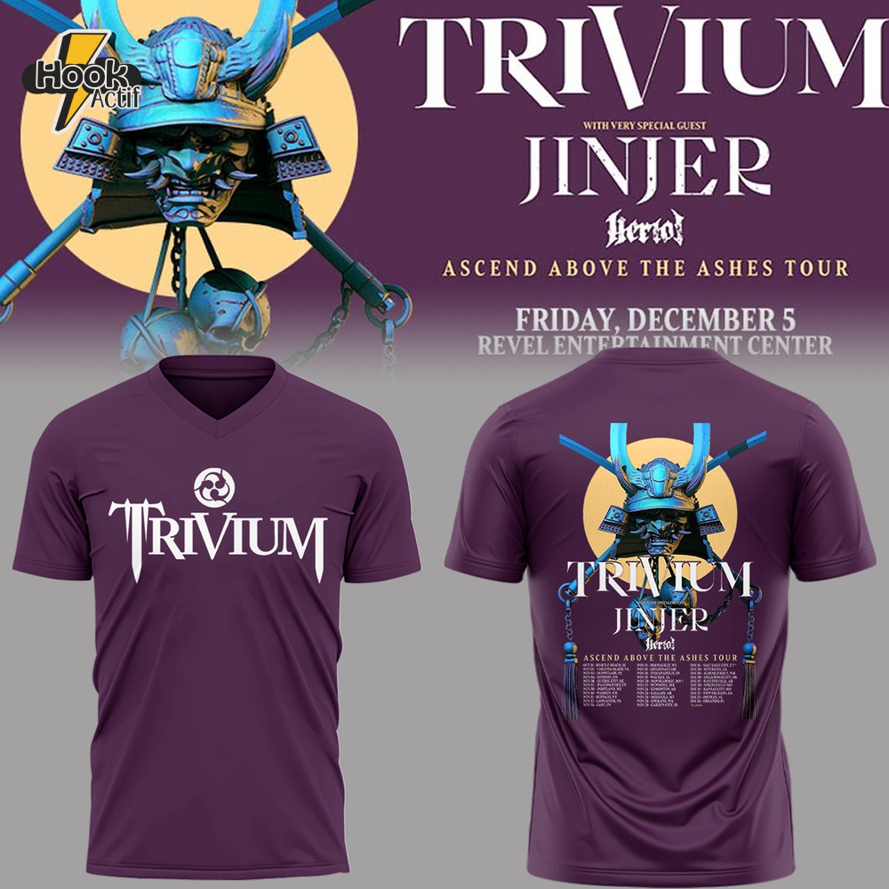 Trivium Band Ascend Above The Ashes Tour 2025 Shirt Trivium Band Ascend Above The Ashes Tour 2025 Shirt