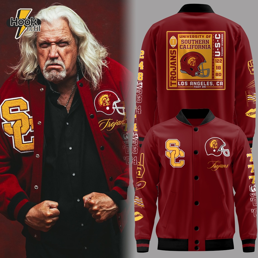 USC Trojans Football 2025 Limited Edition Baseball Jacket USC Trojans Football 2025 Limited Edition Baseball Jacket