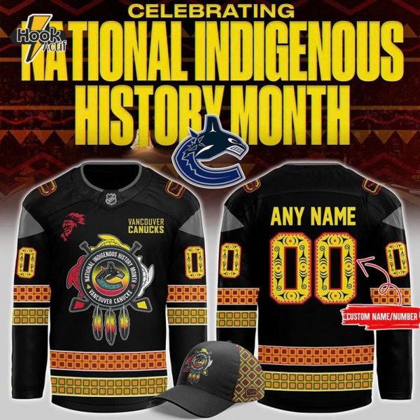Vancouver Canucks 2025 National Indigenous History Month Personalized Hockey Jersey