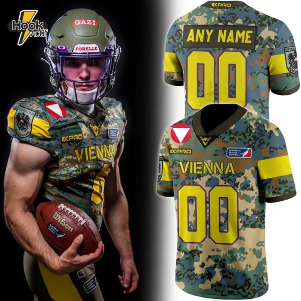 Vienna Vikings Salute to Service 2025 Camo Football Jersey