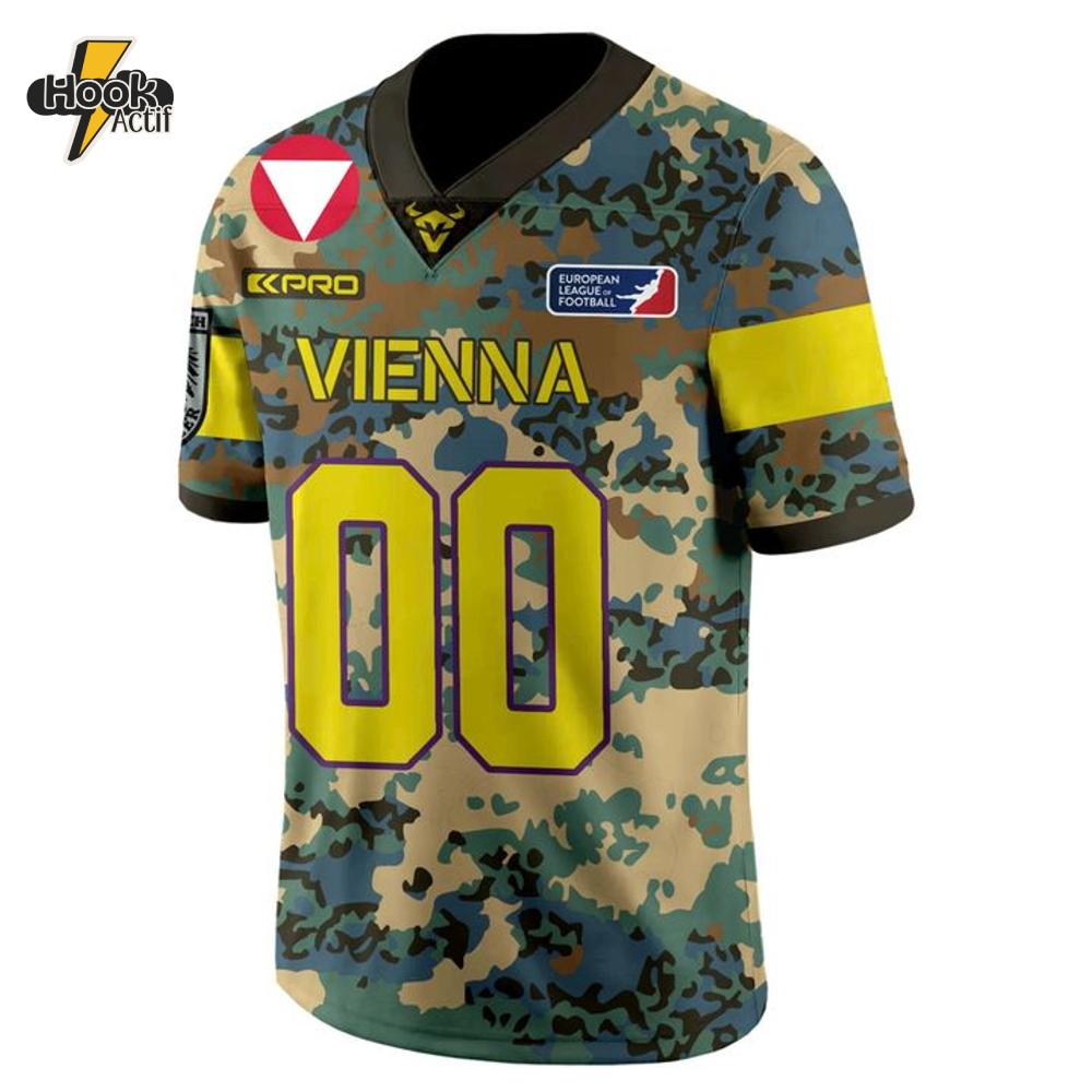 Vienna Vikings Salute to Service 2025 Camo Football Jersey Vienna Vikings Salute to Service 2025 Camo Football Jersey
