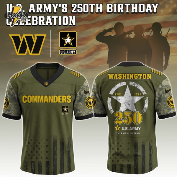 Washington Commanders NFL x U.S. Army 250th Birthday Celebration Jersey