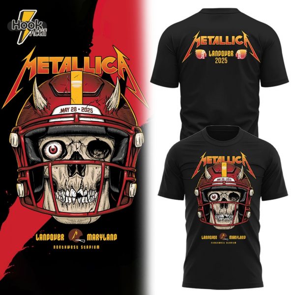 Washington Commanders x Metallica M72 World Tour Maryland Concert Special Tee