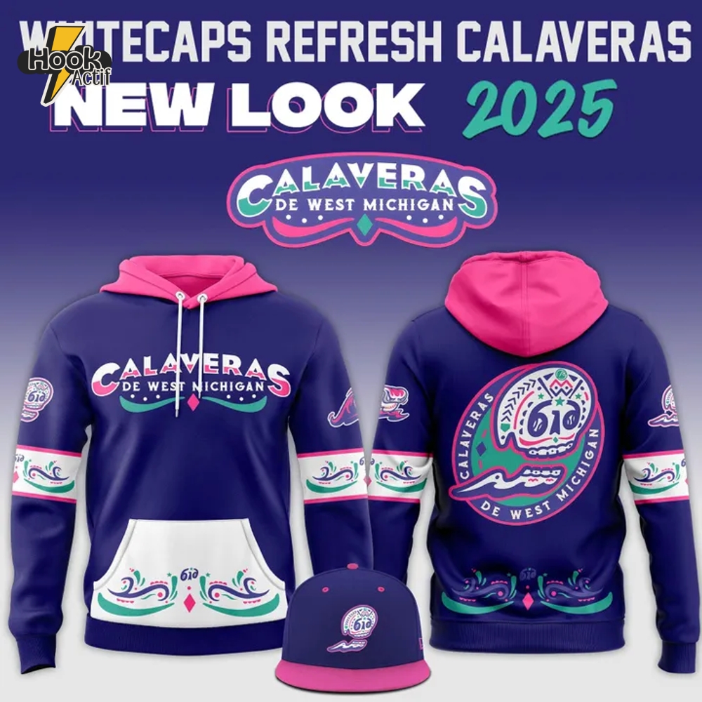 West Michigan Whitecaps Calaveras New Look 2025 Hoodie Set West Michigan Whitecaps Calaveras New Look 2025 Hoodie Set