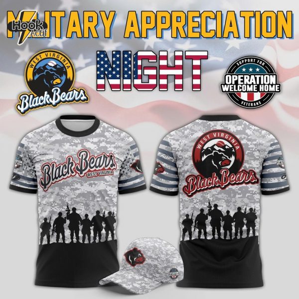 West Virginia Black Bears x Military Appreciation Night 2025 Special Tee