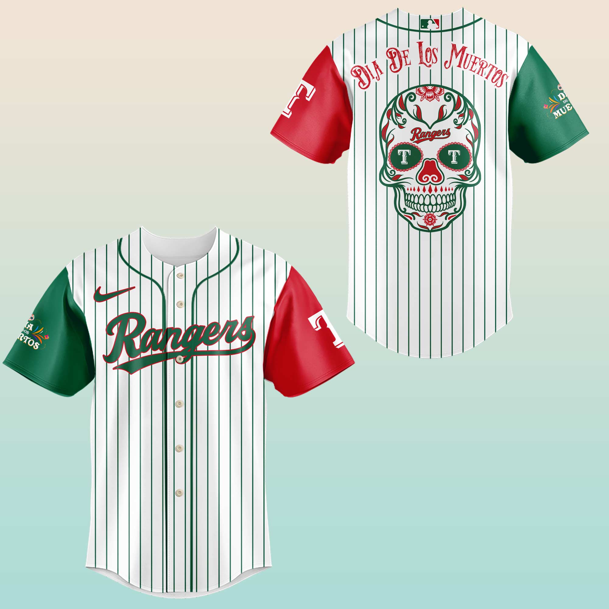 Texas Rangers x Dia De Los Muertor 2025 Baseball Jersey Texas Rangers x Dia De Los Muertor 2025 Baseball Jersey