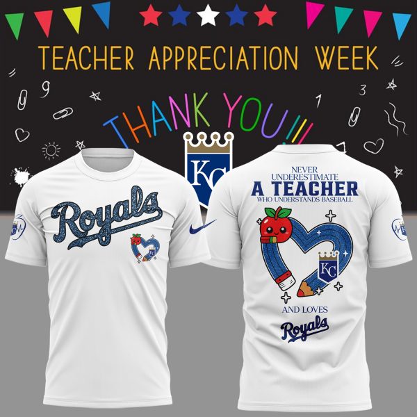 Kansas City Royals x Teacher Appreciation Game White Shirt
