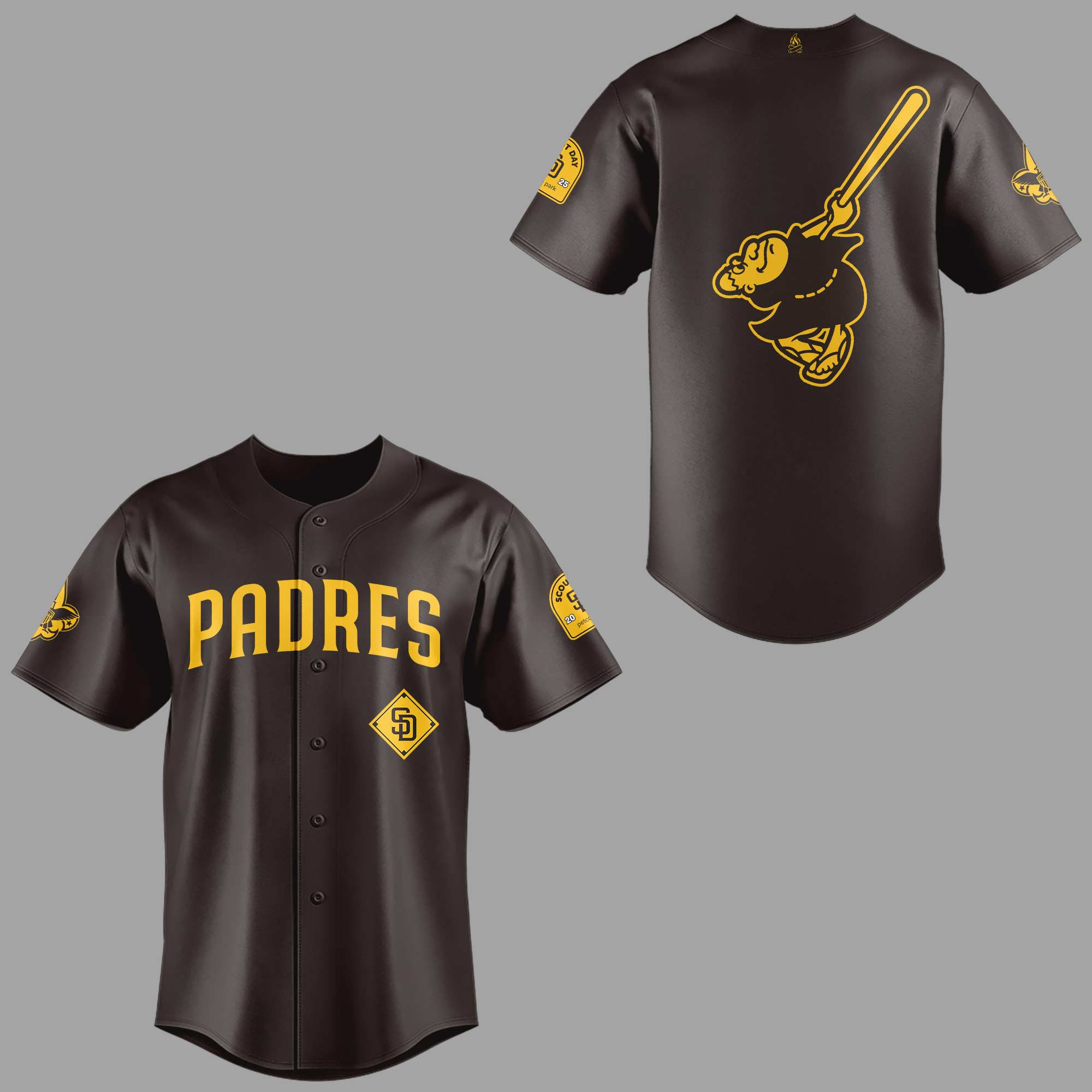 San Diego Padres Theme Game Scout Day 2025 Baseball Jersey San Diego Padres Theme Game Scout Day 2025 Baseball Jersey