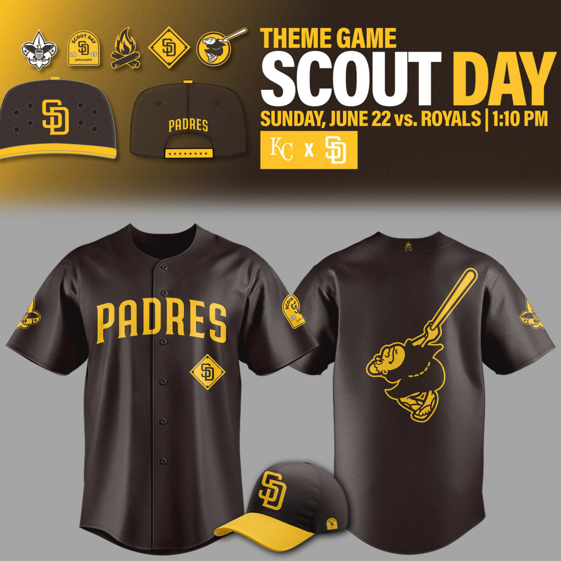 San Diego Padres Theme Game Scout Day 2025 Baseball Jersey San Diego Padres Theme Game Scout Day 2025 Baseball Jersey