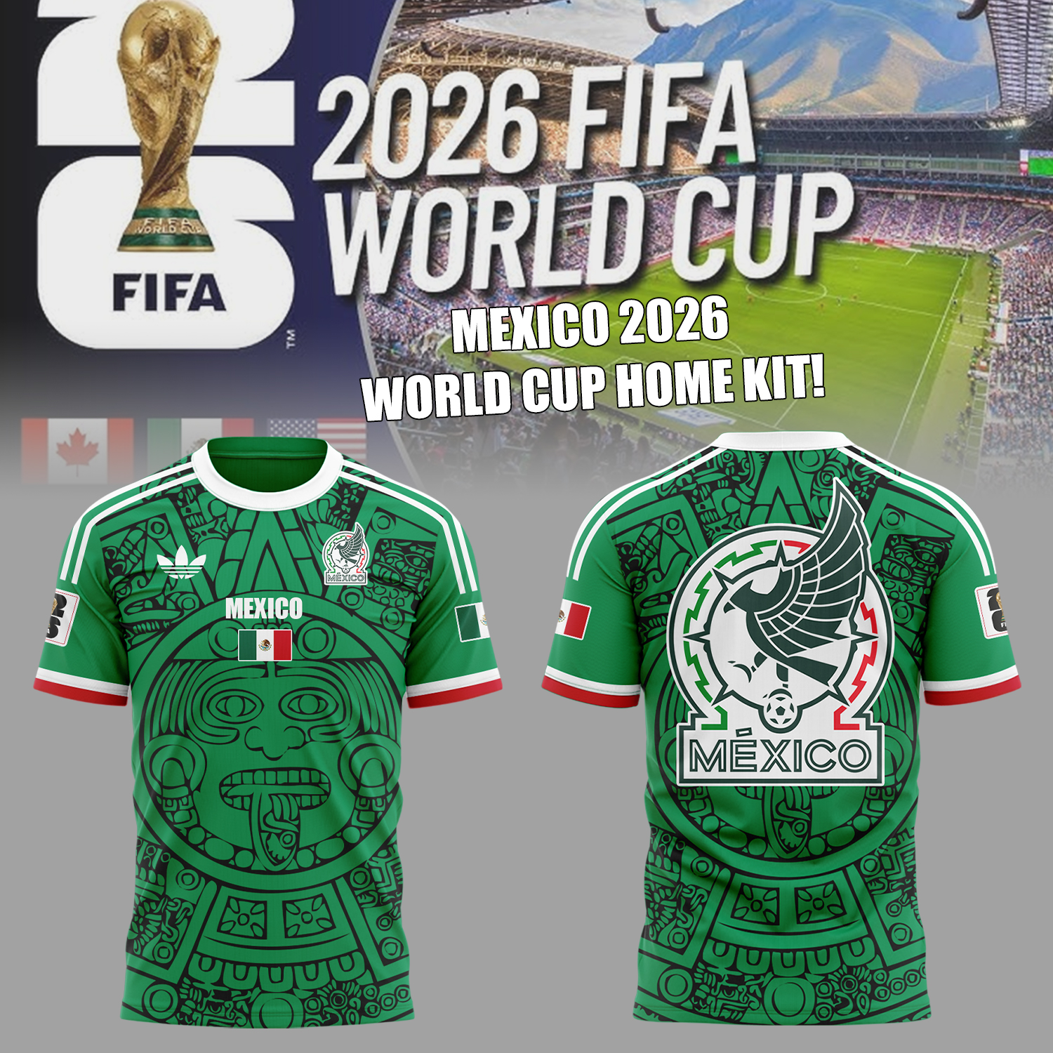 Mexico 2026 World Cup Home Kit Limited Edition Shirt Mexico 2026 World Cup Home Kit Limited Edition Shirt