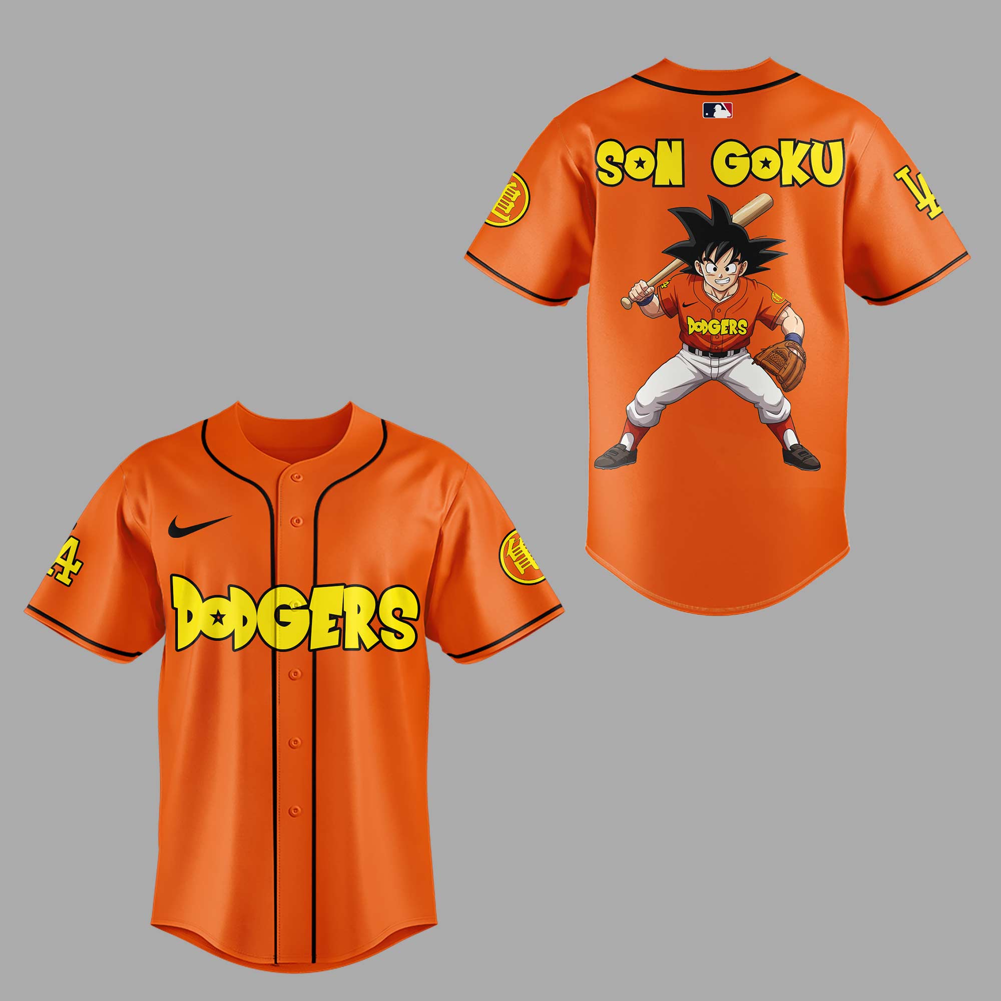 Los Angeles Dodgers x Dragon Ball Night 2025 Baseball Jersey Los Angeles Dodgers x Dragon Ball Night 2025 Baseball Jersey
