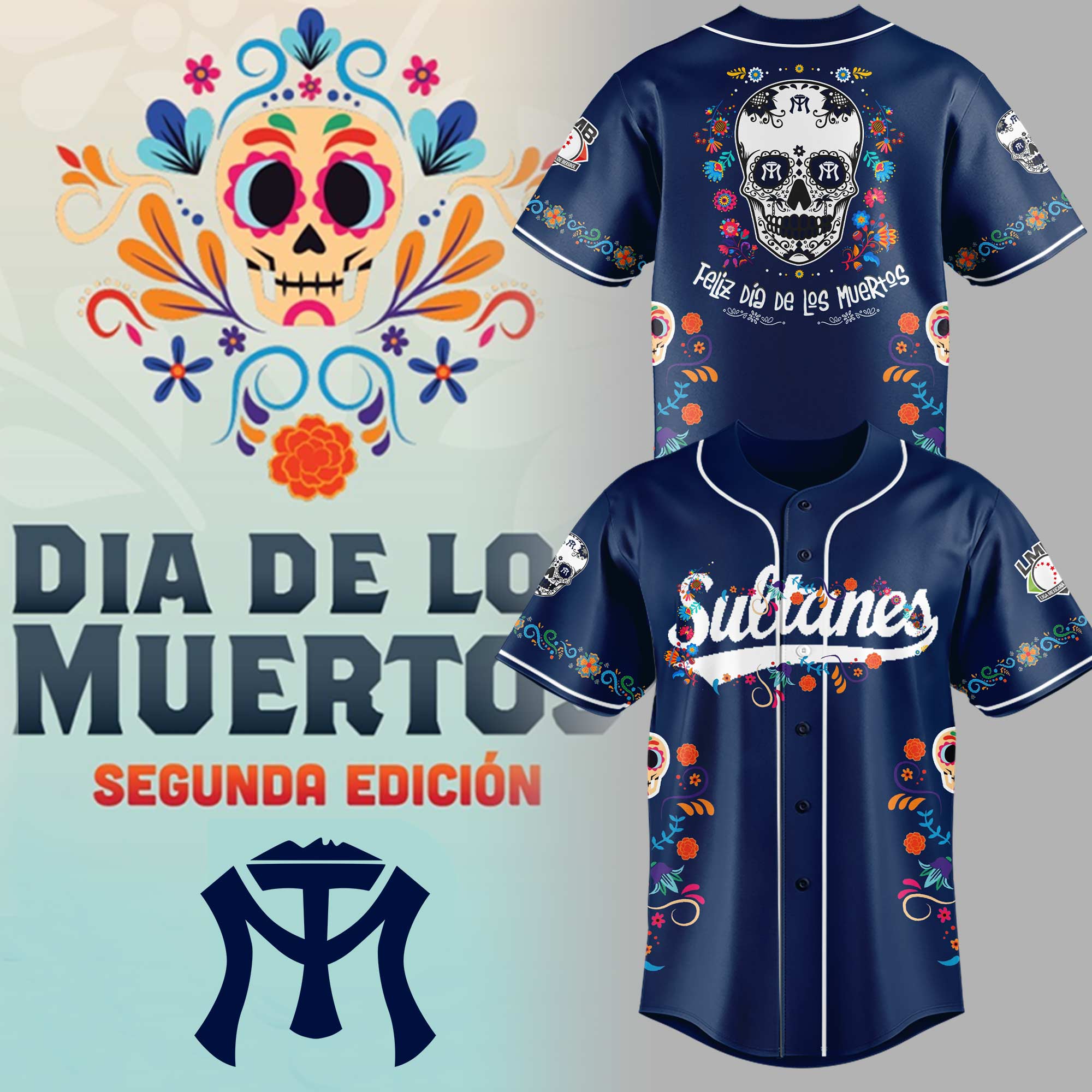 Sultanes de Monterrey x Dia De Los Muertor 2025 Jersey Sultanes de Monterrey x Dia De Los Muertor 2025 Jersey