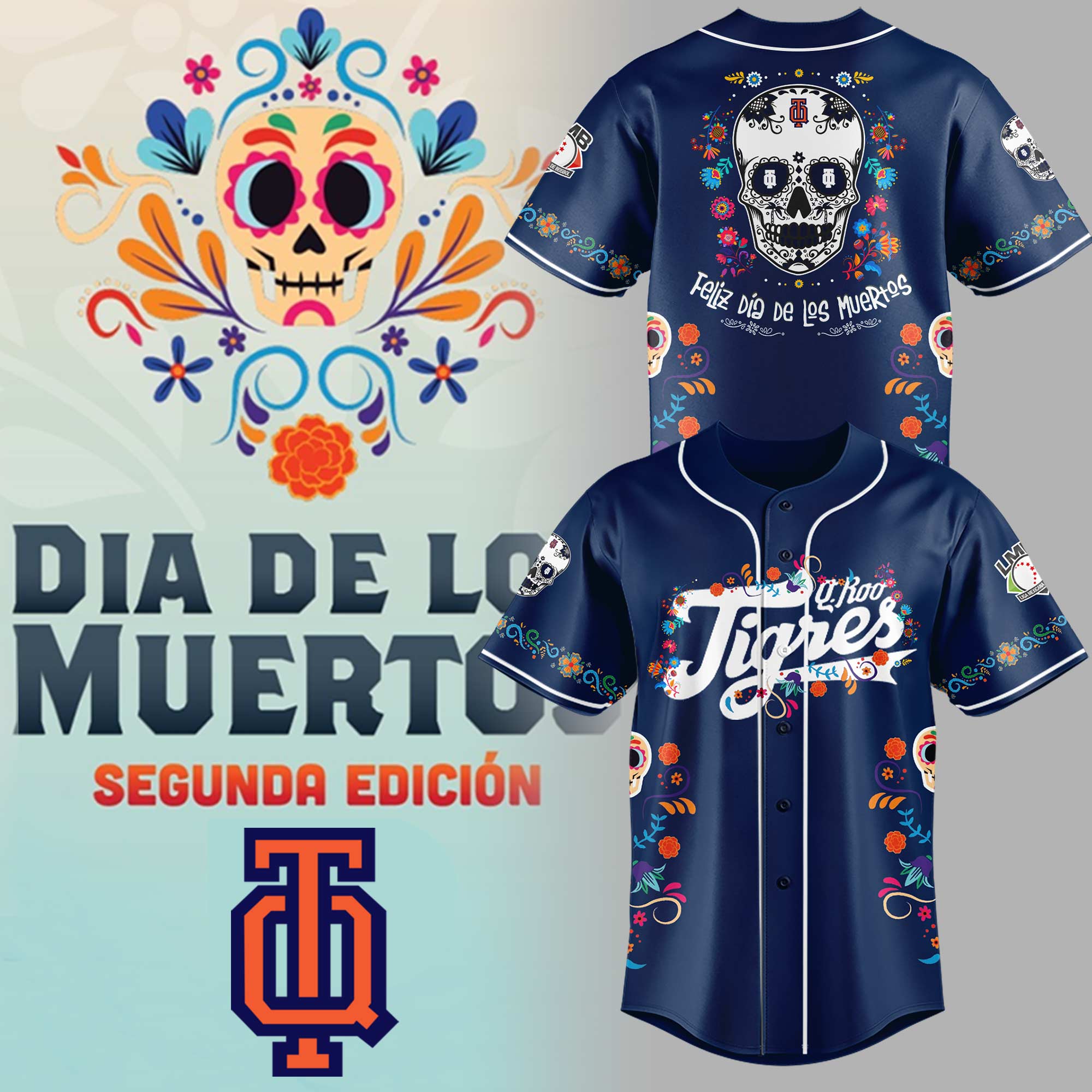 Tigres de Quintana Roo x Dia De Los Muertor 2025 Jersey Tigres de Quintana Roo x Dia De Los Muertor 2025 Jersey