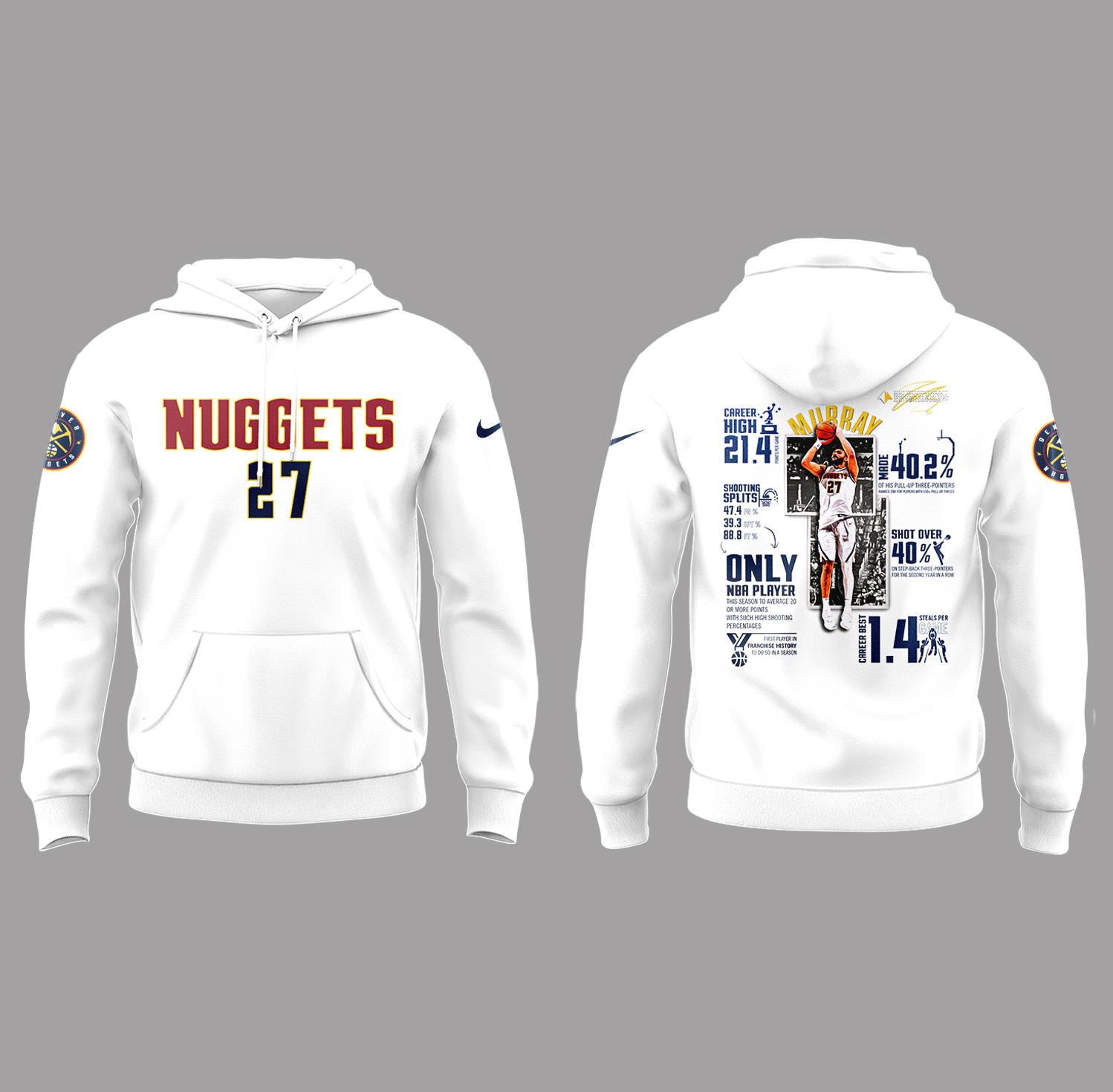 Denver Nuggets Jamal Murray 2024-25 Season Limited Hoodie Set Denver Nuggets Jamal Murray 2024-25 Season Limited Hoodie Set