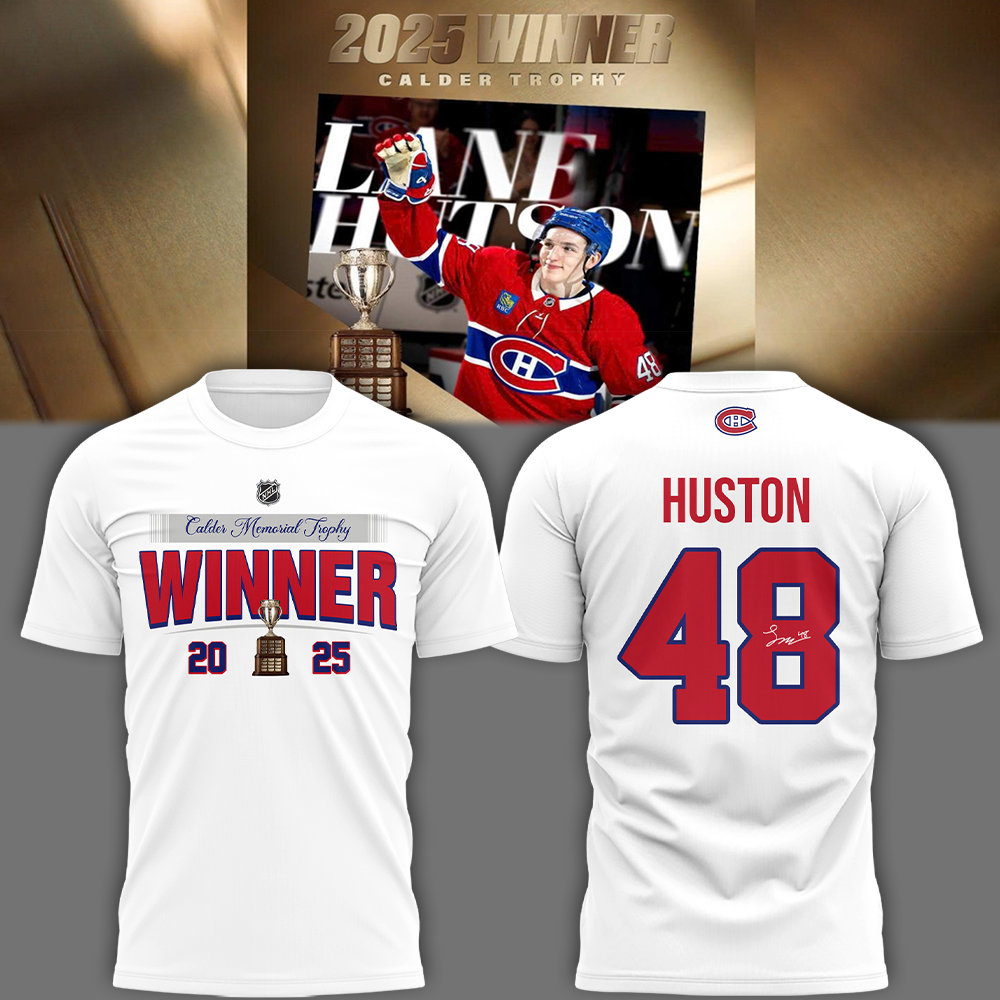 Montreal Canadiens Winner Calder Trophy 2025 Special Tee Montreal Canadiens Winner Calder Trophy 2025 Special Tee