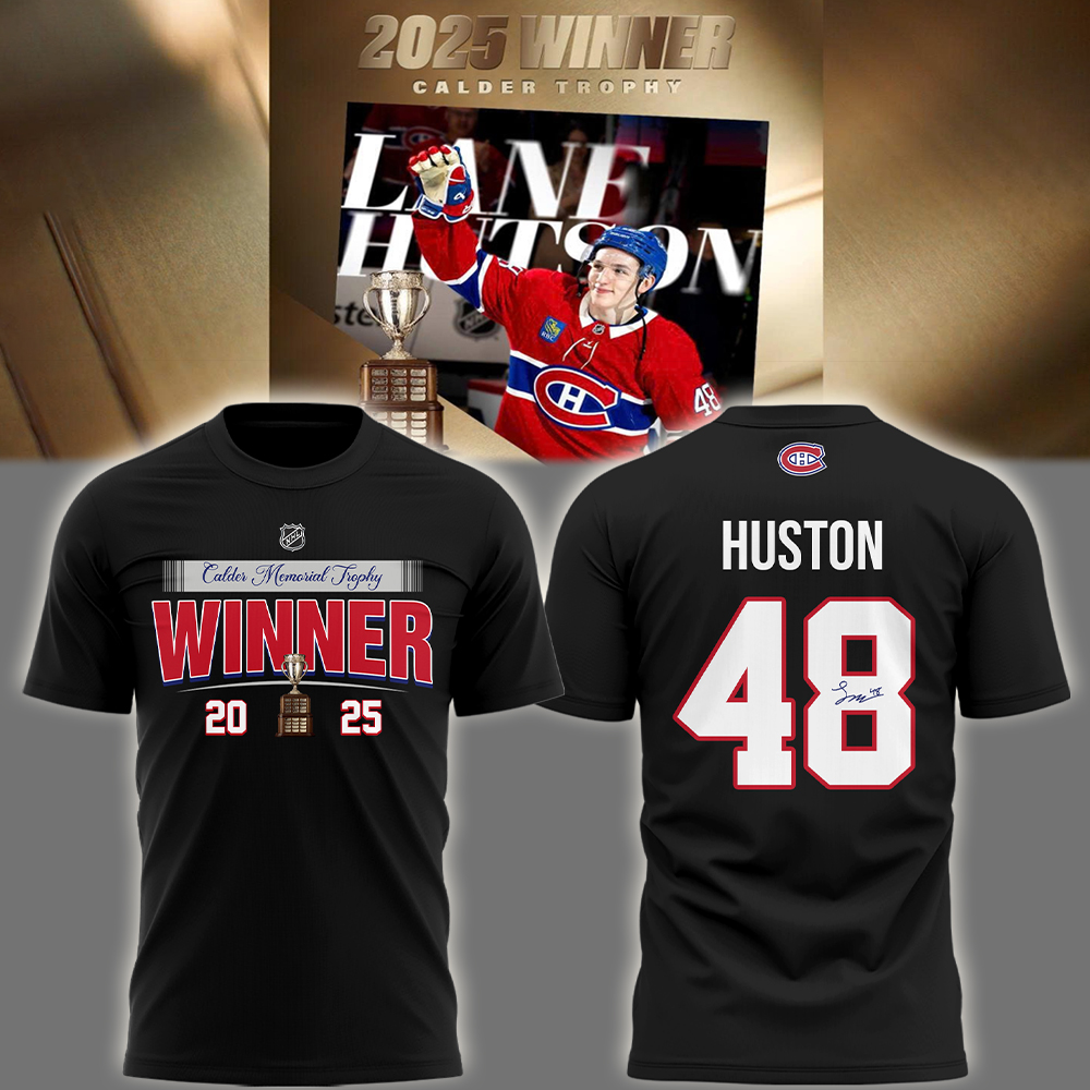 Montreal Canadiens Winner Calder Trophy 2025 Special Tee Montreal Canadiens Winner Calder Trophy 2025 Special Tee
