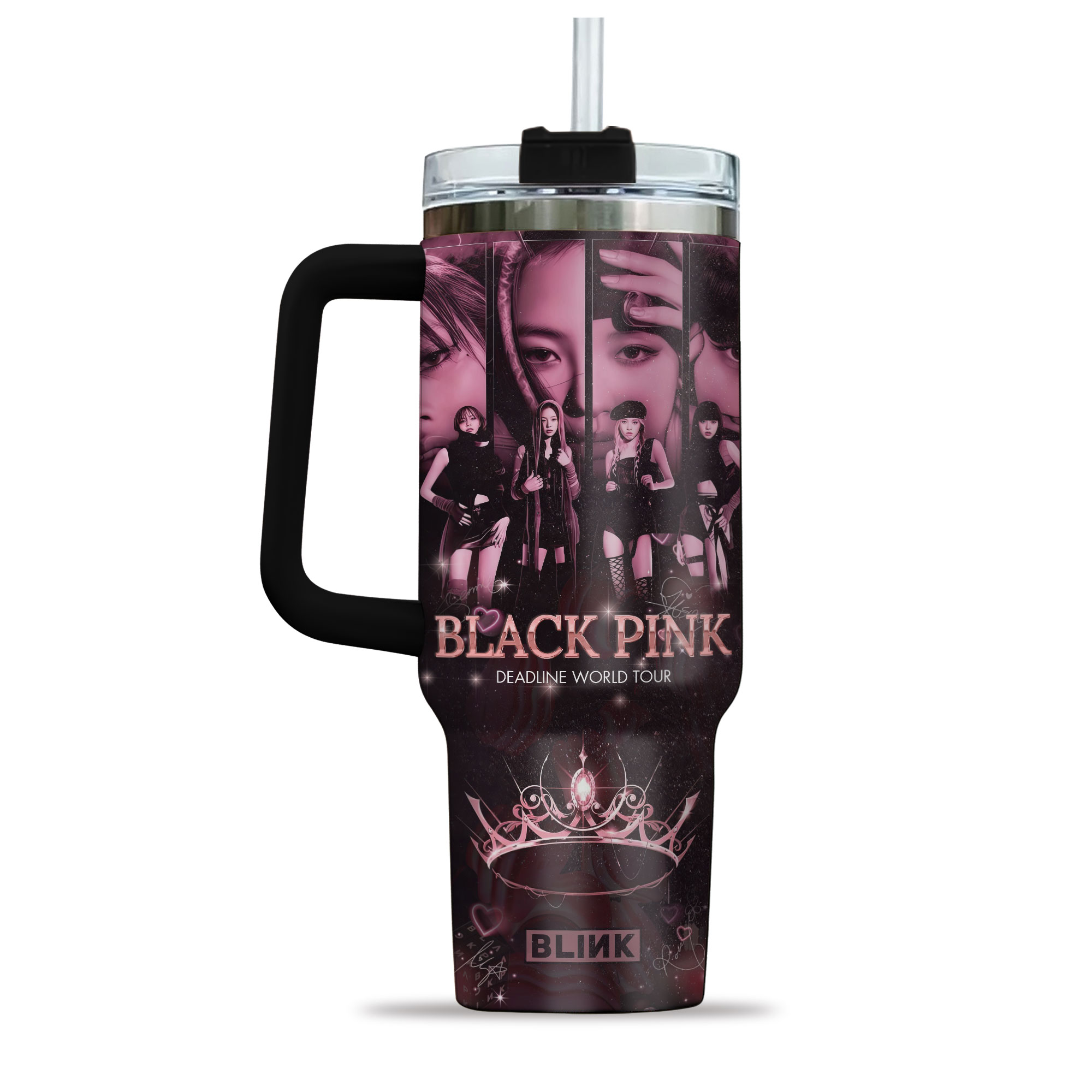 Blackpink Deadline World Tour 2025 Tumbler 40oz with Handle Blackpink Deadline World Tour 2025 Tumbler 40oz with Handle