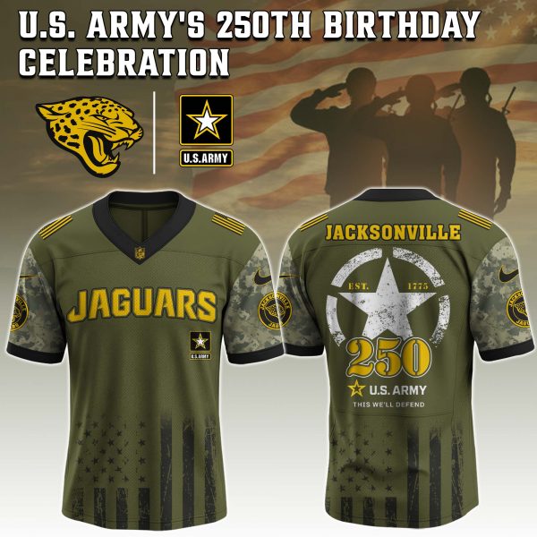 Jacksonville Jaguars NFL x U.S. Army 250th Birthday Celebration Jersey