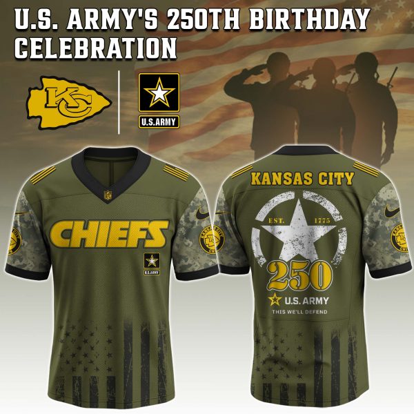 Kansas City Chiefs NFL x U.S. Army 250th Birthday Celebration Jersey