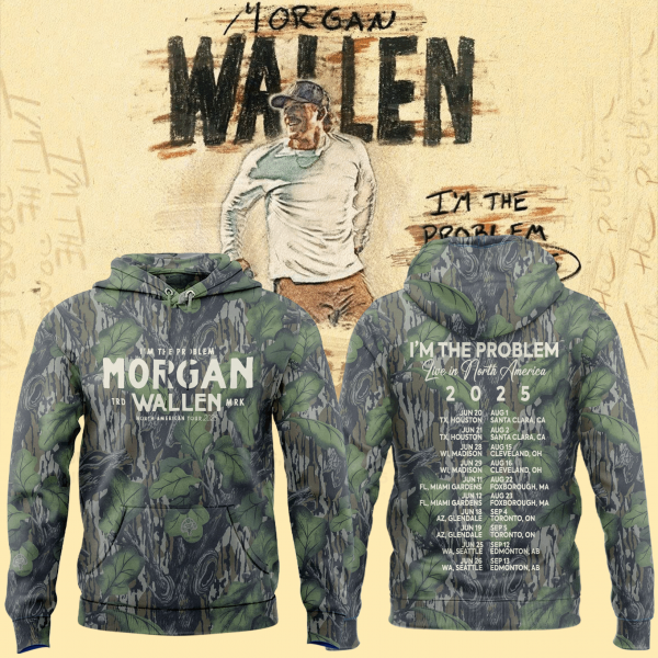 Morgan Wallen x Houston Texans Tour 2025 Camo Premium Hoodie Set