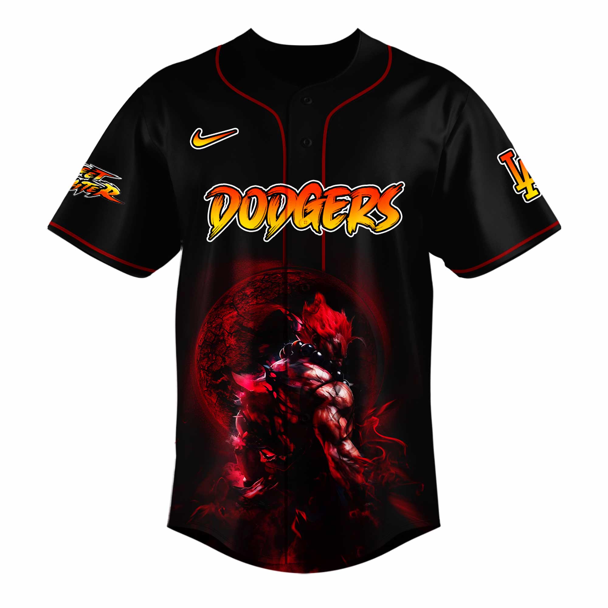 Los Angeles Dodgers x Streets Fighter Japan Edition Jersey Los Angeles Dodgers x Streets Fighter Japan Edition Jersey
