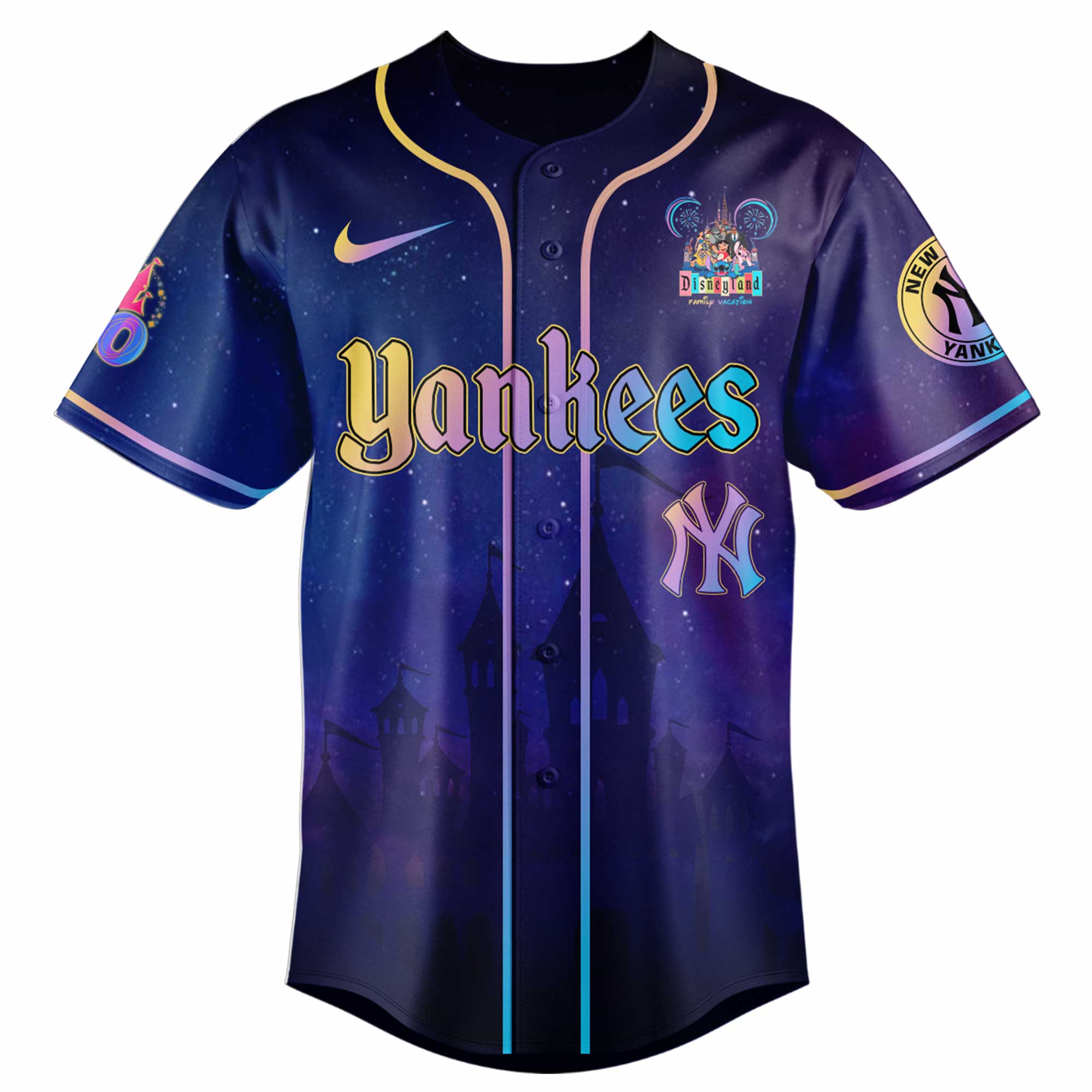 New York Yankees x Disneyland 70th Anniversary Special Edition Baseball Jersey New York Yankees x Disneyland 70th Anniversary Special Edition Baseball Jersey