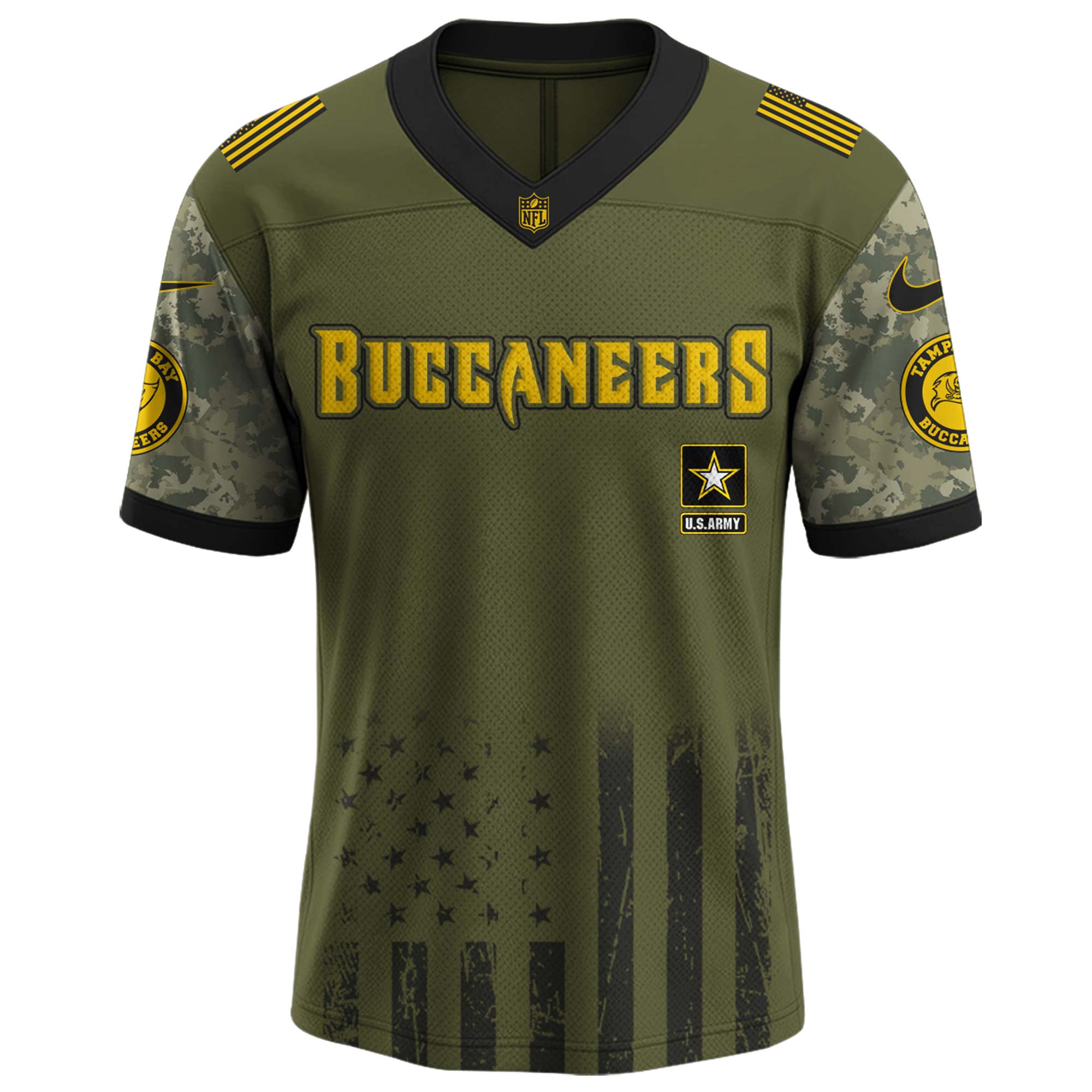 Tampa Bay Buccaneers NFL x U.S. Army 250th Birthday Celebration Jersey Tampa Bay Buccaneers NFL x U.S. Army 250th Birthday Celebration Jersey