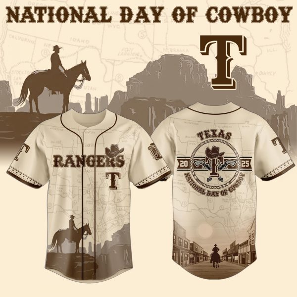 Texas Rangers x Nationals Day Of Cowboy Baseball Jersey