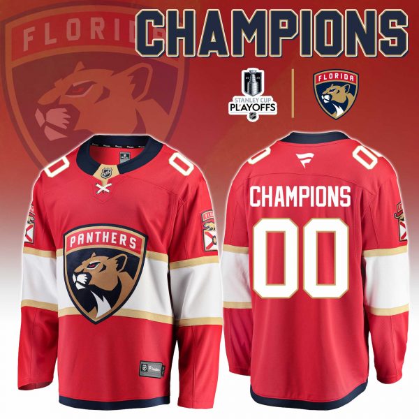 Florida Panthers Champion NHL Stanley Cup 2025 Hockey Jersey
