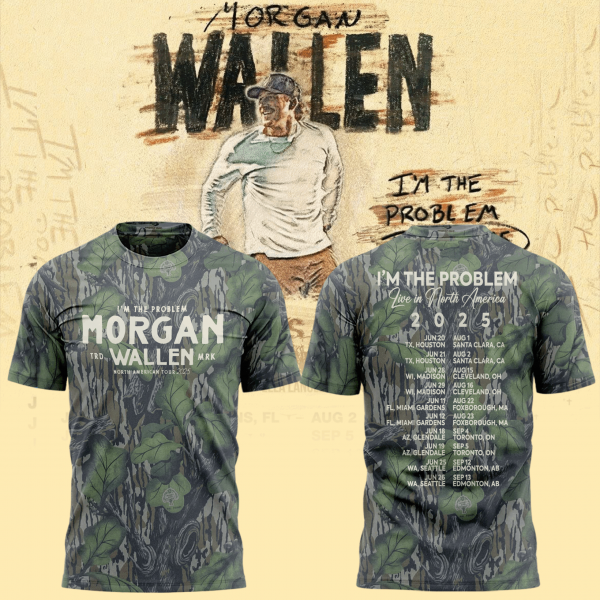 Morgan Wallen x Houston Texans Tour 2025 Camo Premium Shirt