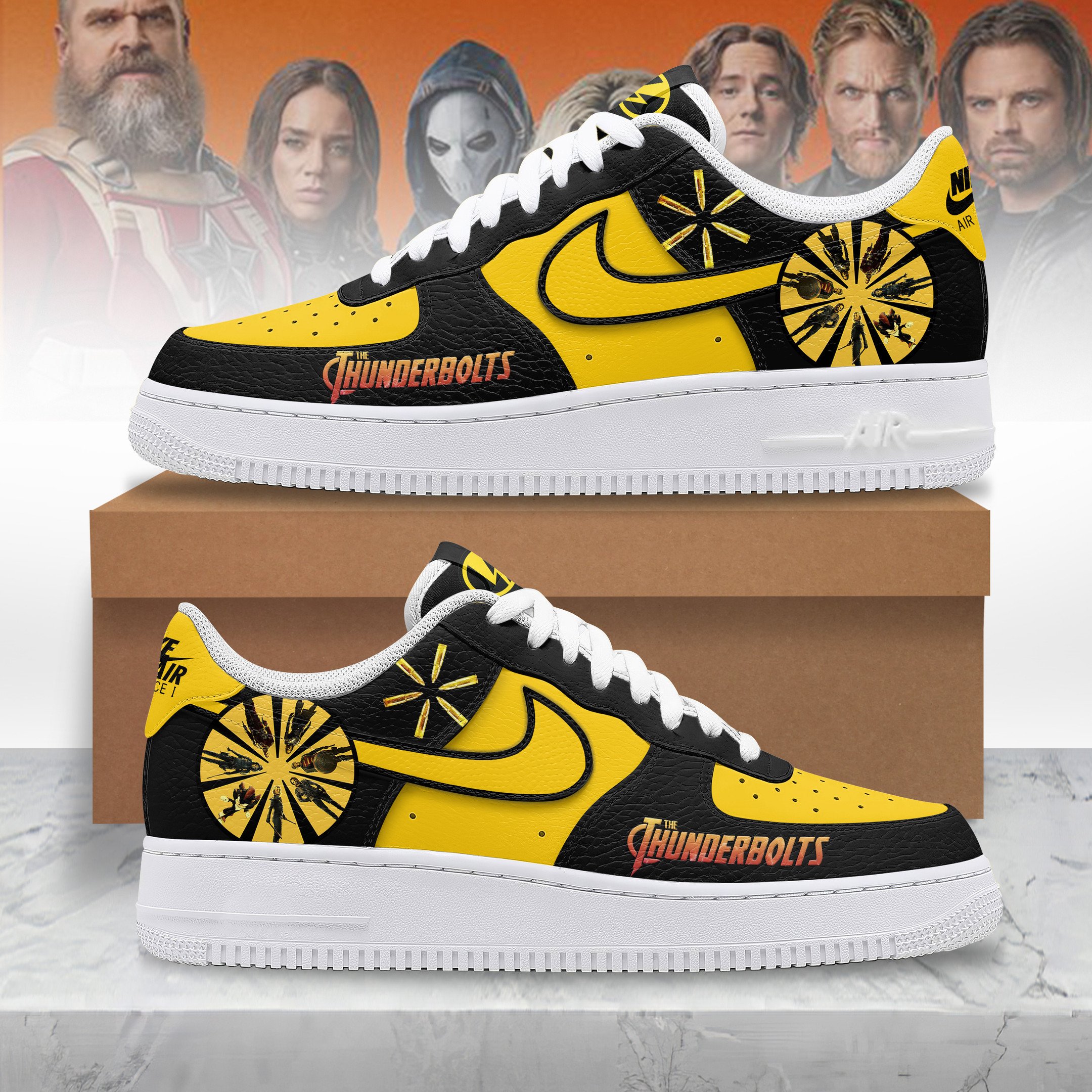 Thunderbolts Limited Edition Air Force 1 Sneaker Thunderbolts Limited Edition Air Force 1 Sneaker