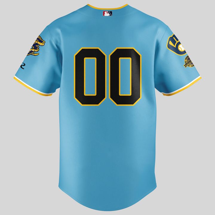 Wisconsin Timber Rattlers Brewers Sunday Rawlings Personalized Baseball Jersey Wisconsin Timber Rattlers Brewers Sunday Rawlings Personalized Baseball Jersey