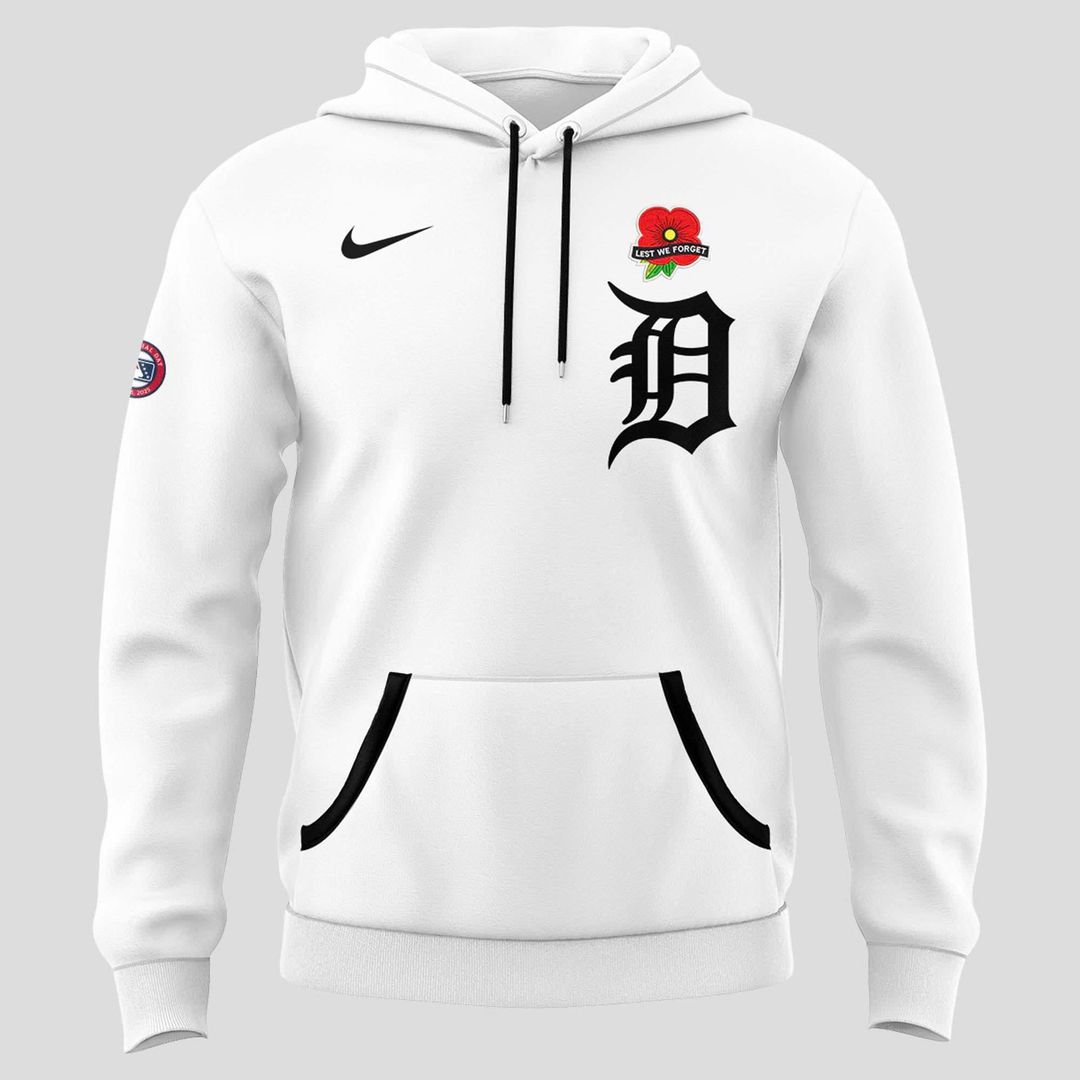 Detroit Tigers Memorial Day Special White Hoodie Detroit Tigers Memorial Day Special White Hoodie
