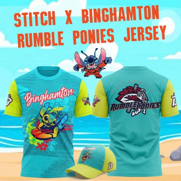 Binghamton Rumble Ponies x Stitch Experiment 626 Special Tee