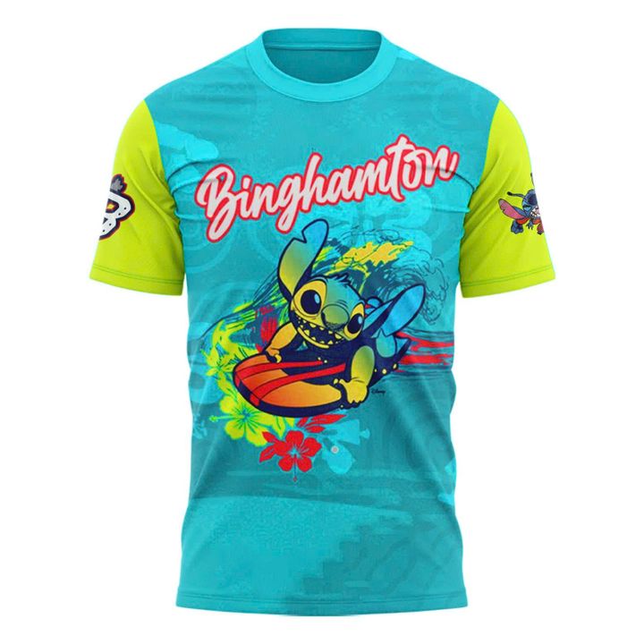 Binghamton Rumble Ponies x Stitch Experiment 626 Special Tee Binghamton Rumble Ponies x Stitch Experiment 626 Special Tee